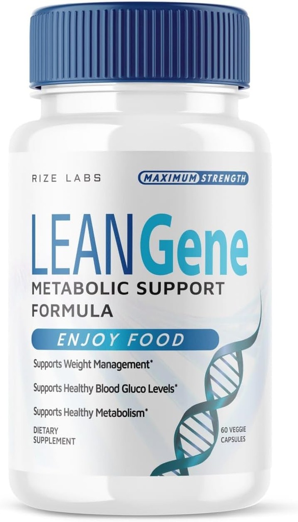 Rize laborid Lean Gene Supplement, Metaboolne Toetus Valem Advanced Kaalulangus, Maksimaalne tugevus kapslid, All-Natural pillid (60 kapslit)