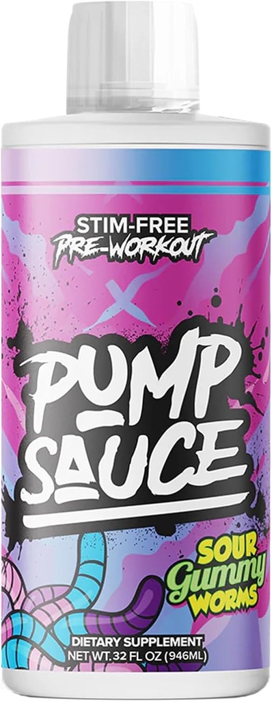Pump Kaste Pre-Workout - 32 oz, Hapu Gummy Uss, Ei Kofeiini, Täielik Spektri Vedelik, Gluteenivaba, Vegan, Nullsuhkur