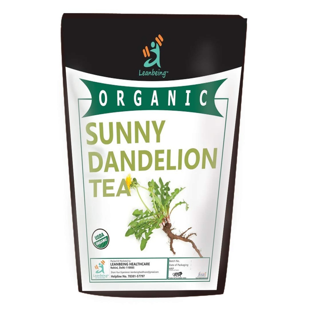 Astha Leanbeing Orgaaniline Dandelion Leaf & Juur (100Gm) Taimne tee | maksa puhastamiseks, neerufunktsiooni ja tervise toetamiseks