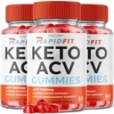 Rize laborid - RapidFit Keto ACV Gummies täiustatud kaalulangus Apple Siidri äädikalisandiga aitab vähendada kõht rasva ekstra tugevus (180 Gummies)