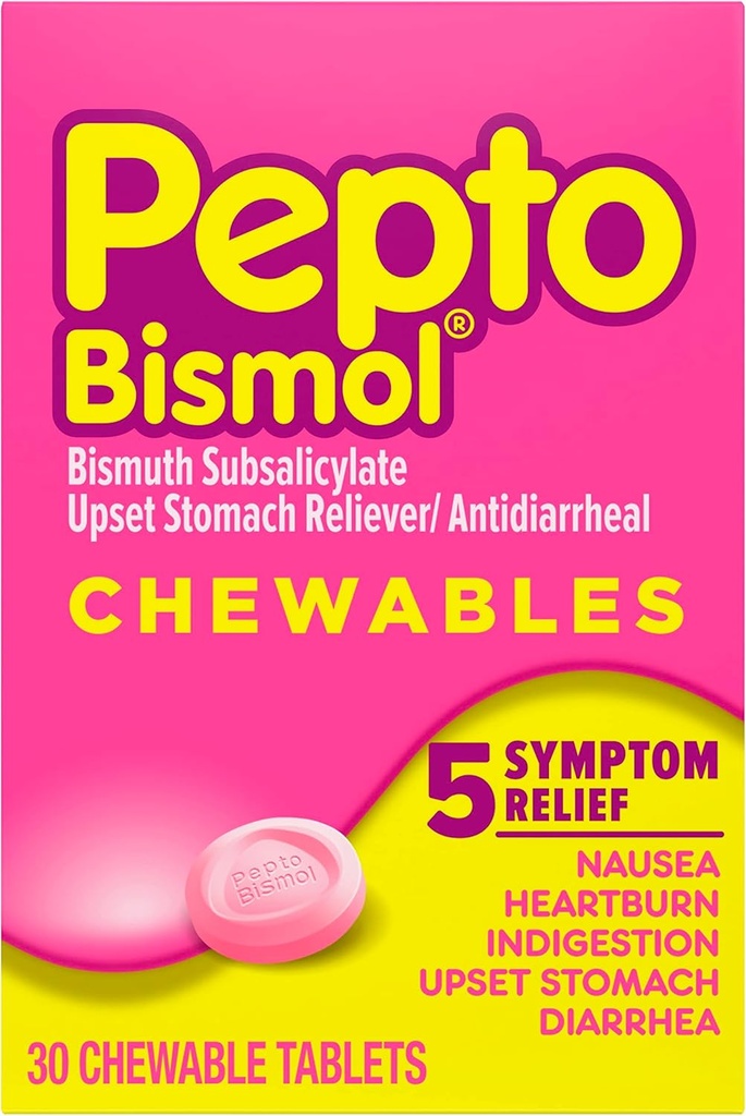 Pepto Bismol Pepto-Bismol närimistabletid, 30 ct,