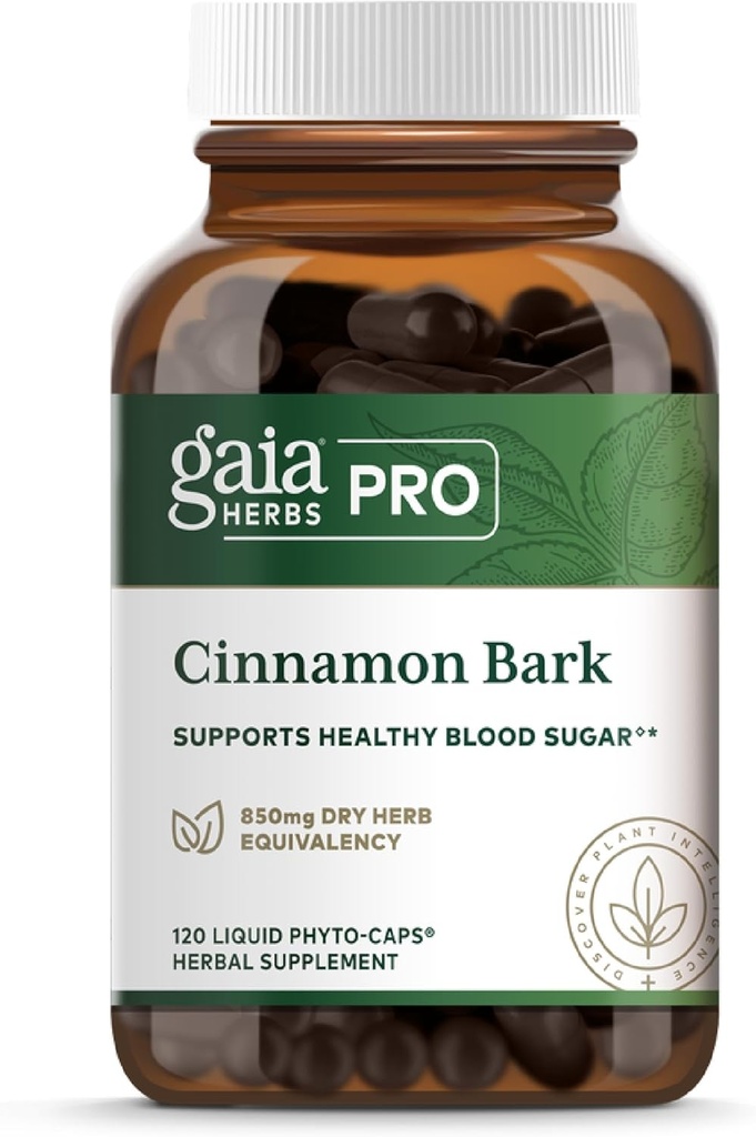 Gaia maitsetaimed Pro Cinnamon Bark - toetab tervislikku ainevahetust - orgaaniline, vegan, sojavaba ja gluteenivaba - 120 vedelat fütomütsi (120 serveerimist)