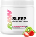 RAW Natural Sleep Aid Supplement - Lõõgastav tugevdaja ja meeleolu toetust melatoniini, magneesiumi, tsingi, L-trüptofaani ja sidrun Balm ekstrakti lõõgastuda ja rahustada meelt ja keha - 30 Servings, maasika Kiwi