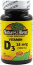 Looduse segu Vitamiin D3 25 MCG (1000 RÜ) Kergesti allaneelatav, 100 SFTGELS