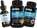 Lymphatic Drainage Supplements Pills & Drops - Orgaaniline Lymphatic Support Vedeliktilgad Puhasta kapslid Echinacea, Ingver, Dandelion, Red Root Supplement Lymph Node Detox Cleanse System Drainage
