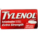 Tylenol Extra Tugevus Kapslid 500 mg Acetaminophen , Valu Reliever & Palaviku Vähendaja , 100 ct