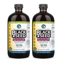 Hämmastavad maitsetaimed Premium Black Seed Oil - Gluteenivaba, Non GMO, Külmpressitud Nigella Sativa Aids seedetrakti tervises, immuunsüsteemi tugi, aju funktsioon - 16 Fl Oz (pakk 2)