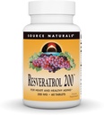 Allikas Naturals Resveratrool, südame ja tervisliku vananemise jaoks * 200 mg - 60 tabletti