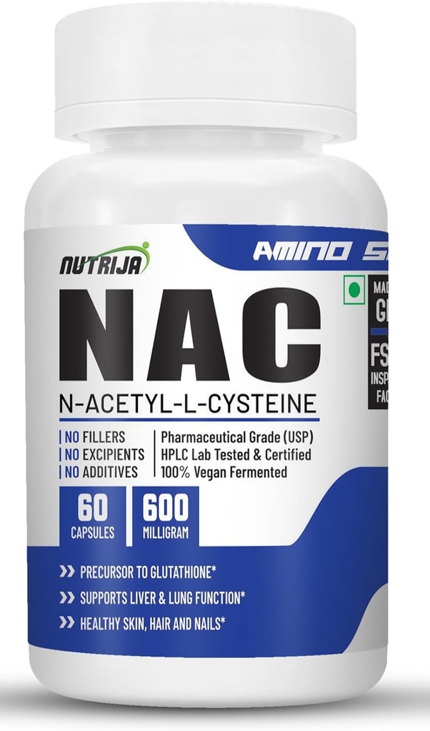 N-atsetüültsüsteiin (NAC) (600 MG) - 60 kapslit