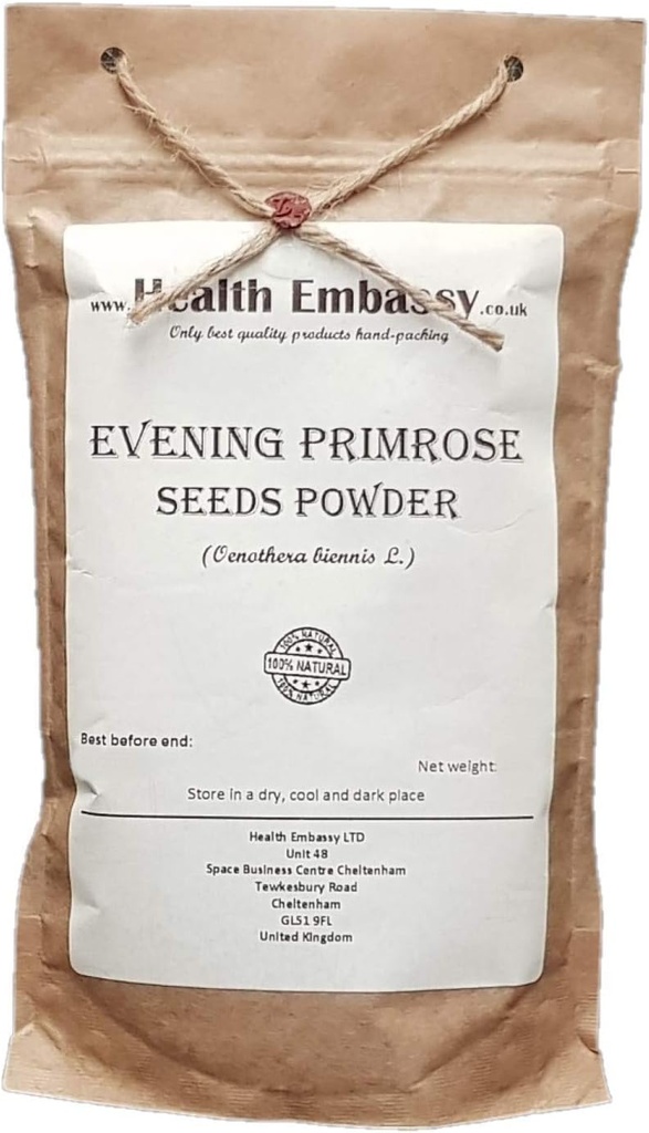 Tervisesaatkond Õhtune Primrose Seemned Pulber | Oenothera biennis L | (50 g)