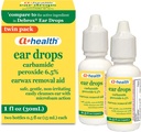A + Health Earwax Eemaldamine Tilgad, Karbamiid Peroksiid 6,5%, Valmistatud USA, Twin Pack, 1 fl Ounce (Kaks 0,5 fl oz pudelit)