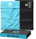 ICEWRAPS 12 "x21" ekstra suur korduvkasutatav jääpakend pehme kangakattega - mitmeotstarbeline paindlik külmravi savijääpakendid põlvedele ja selja tursele ning krooniline valu leevendamine, kohandatav külm pakend