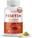 Fisetin 10-in-1 valem - koos Spermidiin Quercetin Resveratrooliga, Elderberry, Kurkum Mitte-GMO, Gluteenivaba, Sojavaba