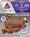 Atkins Endulge Treat, mandli Craze Bar, 2 g Net Carbs, 1 g suhkrut, hea kiudaine allikas, Keto Sõbralik, 16 krahv