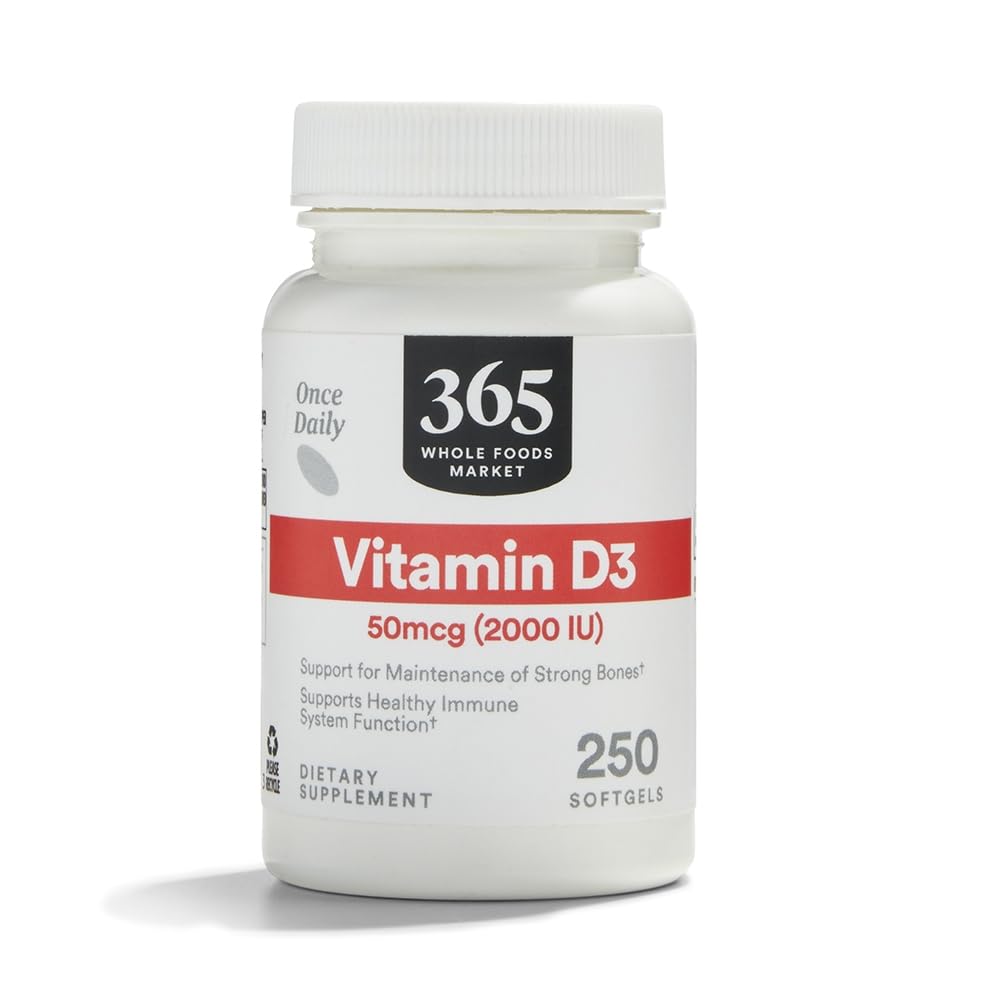 365 kogu toiduturul, vitamiin D3 2000 RÜ, 250 ct