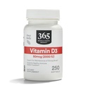 365 kogu toiduturul, vitamiin D3 2000 RÜ, 250 ct