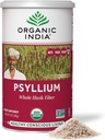 ORGAANILINE INDIA Terve Psyllium Husk Pulber Orgaaniline - Psyllium Husk Kiud Lisand, Seedimise Toetus, Vegan, Gluteenivaba, Mitte-GMO, Lahustuv Ja Lahustumatu Fiber Allikas - 12 oz (Pakk 1)