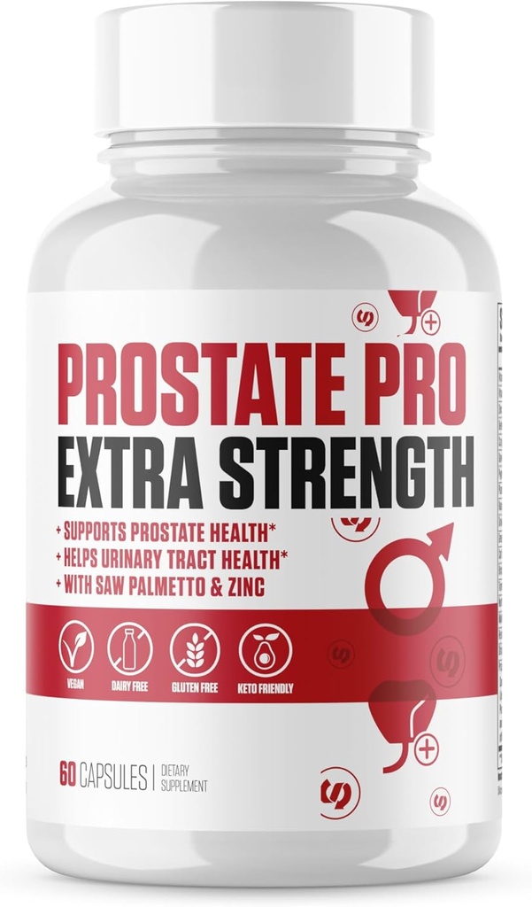 VITALUX || # 1 hinnatud Premium eesnäärme tugisammas || Kuseteede tervis, aitab eesnäärme funktsiooni | Ultra doseeritud valem w/ 30 võimsad koostisosad | 3. partei testitud + USA valmistatud - 60 kapslit