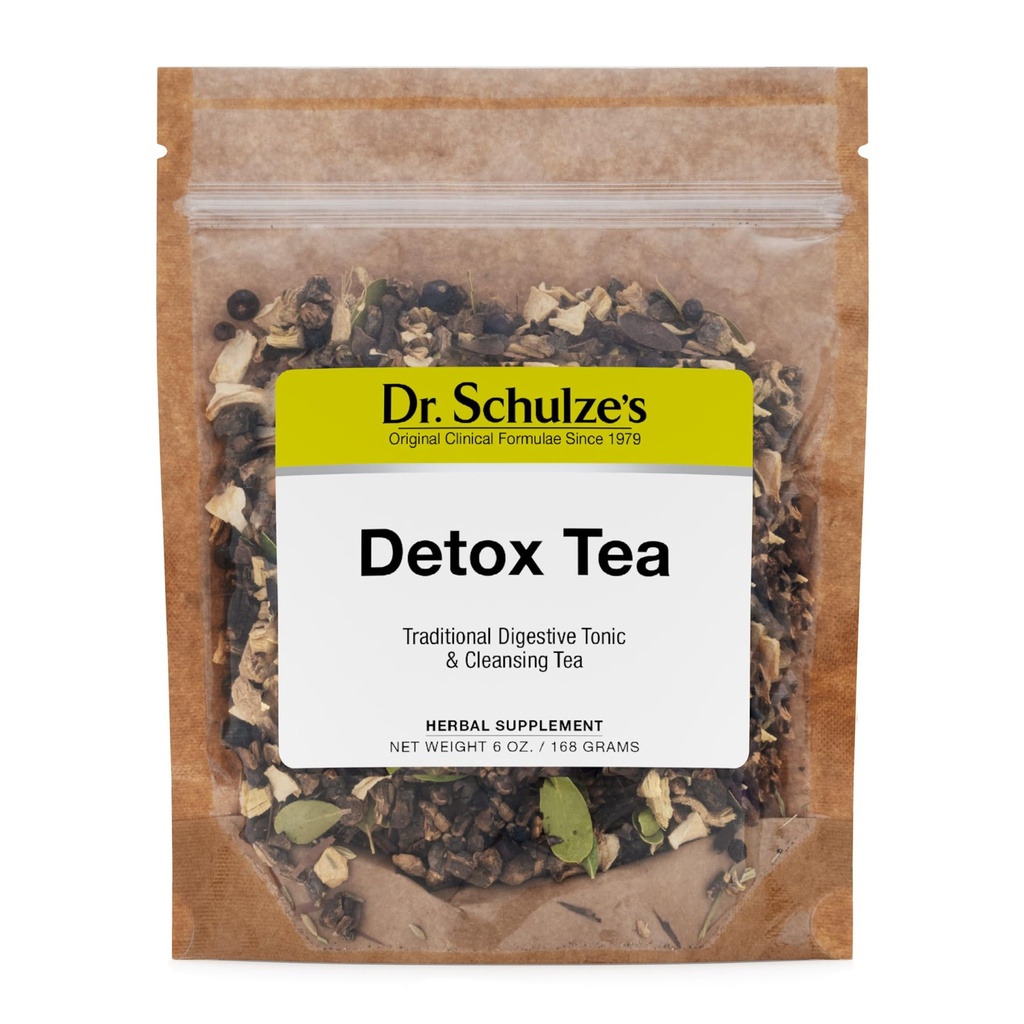 Dr Schulze's | Detox Tea | All Purpose Taimne Toonik | Võimas Seedetrakti stimulaator | Toidulisand | Ultimate Maks Puhastus | Aitab Eemaldada Gaasi & Seedetrakti | Vabastada Toksiinid | 6 Oz. Pack