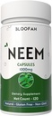 Neem Lehtkapslid 1000mg Powder | Azadirachta Indica Leaf Taimne lisand | Mitte-GMO, Gluteenivaba | Kunstlikud lisandid puuduvad | Traditsiooniline Taimne valem (120 loend (pakk 1))