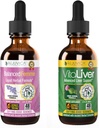Rejuvica Tervis Tasakaalustatud Femme + VitaLiver - Toeta naise tasakaalu + Maksatoetus - Vedelik kohaletoimetamine parema imendumise nimel - Piimaohakas, Dong Quai, Artišokk, Maca, Dandelion & More!