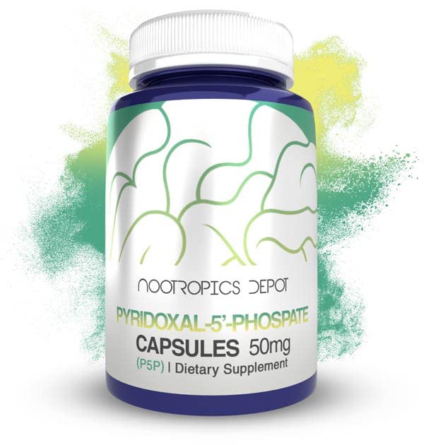 Püridoksaal-5'- fosfaadikapslid (P5P) | 50mg | B6-vitamiini aktiivne vorm | 365 loend | Nootroopikadepoo