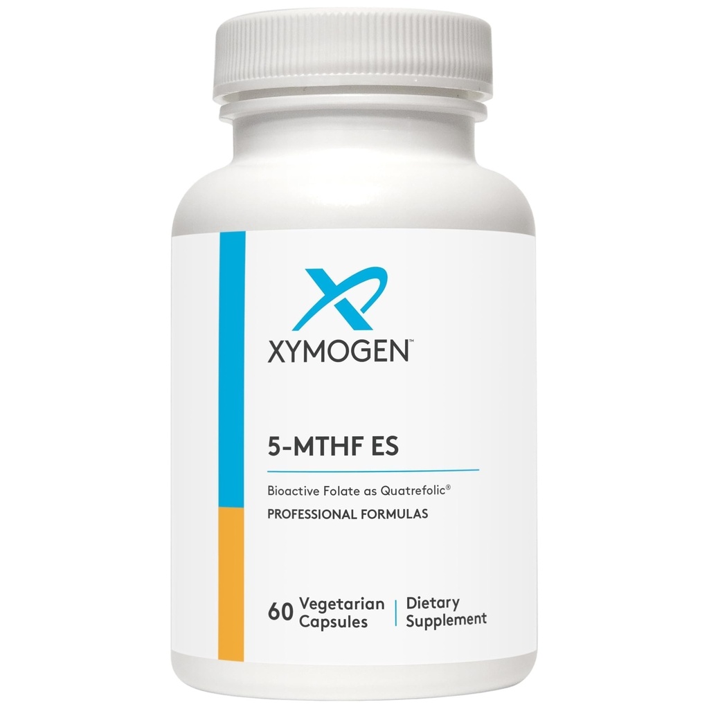 XYMOGEN 5-MTHF ES - 17 000 mcg DFE - bioaktiivne folaadilisand kvartefoolina - meeleolu, südame-veresoonkonna + metüülimise tugi - B-vitamiini metüülfolaat L-metüülfolaadina (60 kapslit)