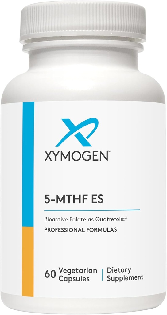 XYMOGEN 5-MTHF ES - 17 000 mcg DFE - bioaktiivne folaadilisand kvartefoolina - meeleolu, südame-veresoonkonna + metüülimise tugi - B-vitamiini metüülfolaat L-metüülfolaadina (60 kapslit)
