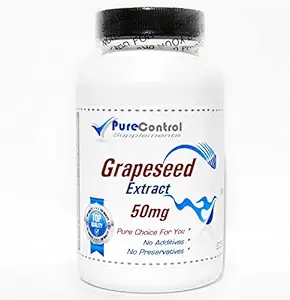 Grapeseed Extract 50mg  BAR  100 kapslit  BAR  PureControl Supplements  BAR 