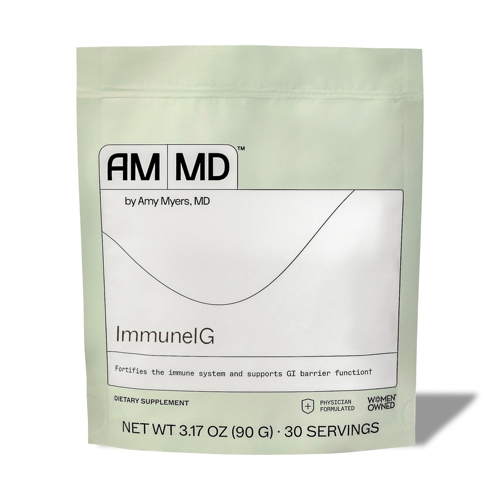Amy Myers MD ImmuneIG - Colostrum Alternative for Immune Function & GI Barrier Support - Replenish Immunoglobuliinid - Excrete Unwanted Substances - Piimavaba - 3,17 oz (30 Servings)