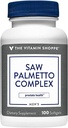 Saw Palmetto kompleks 160mg - eesnäärme tervise täiendus, kerge alla neelata pehmed (100 softgels) vitamiini Shoppe