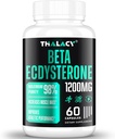 1200MG Beeta Ecdysterone Supplement, 98% Maksimaalne puhtus Ecdysterone Supplements Lean lihasmassi, sportlik jõudlus ja tugevus, 60 kapslit