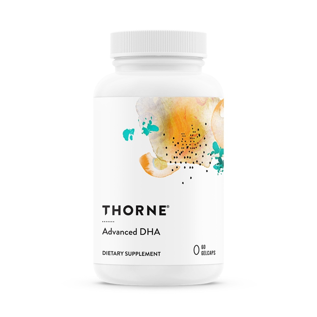 THORNE - Advanced DHA - 650 mg DHA ja 200 mg EPA - toetab tervislikku aju vananemist ja närvifunktsiooni * - 60 gelcaps