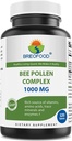 Brieofood Bee Pollen Complex 1000 mg 120 tabletti - valmistatud Bee Pollen, Bee Propolis ja Royal Jelly Powder
