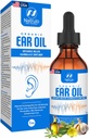 Orgaaniline kõrvaõli kõrvainfektsiooni jaoks - looduslikud kõrvatropid kõrvavalu ennetamiseks, ujuja kõrva ja vaha eemaldamine - lapsed, täiskasvanud, beebi ja koera kõrvavalu - Mulleini, küüslaugu, kalendriga valmistatud USA-s