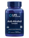 Elu pikendamise Anti-Alkohol kompleks, Vitamiin C, tsink, Viinamarjaseemned, Piimaohakas, Nelgiekstrakt, toetab tervislikku alkoholi ainevahetust ja optimaalset maksafunktsiooni, Gluteenivaba, Non-GMO, 60 kapslit