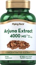Piping Rock Arjuna ekstrakt | 4000 mg | 120 kapslit | Arjuna koore ürdist | Kontsentreeritud taimsed toidulisand | Mitte-GMO, Gluteenivaba