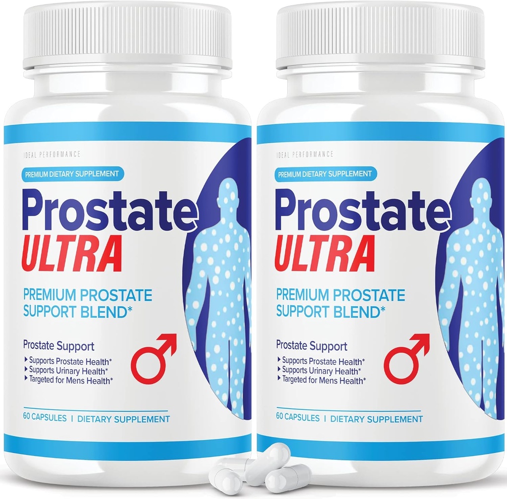 (2 Pack) Eesnäärme Ultra toidulisandid meestele Eesnäärme tervise valem (120 kapslit)
