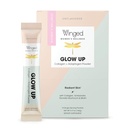 Winged Glow Up Kollageenipulber | Paremad juuksed, nahk, küüned naistele | Rohutoidu kollageenpeptiidid W/Adaptogen Schisandra, Lumeseene, C-vitamiin ja biotiin | Maitsestamata, Non Gmo, 15 Count