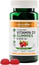 NatureWise Vitamiin D3 5000 RÜ Gummies - Suhkruvaba segatud marjamaitse - D-vitamiini kummid täiskasvanutele, toetab immuunsust, lihaseid ja luu tugevust - želatiinivaba, mitte-GMO-60 Gummies[1-kuu pakkumine]