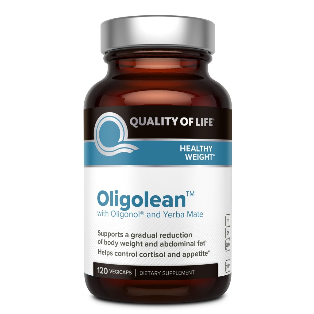 Elukvaliteet Oligolean - sisaldab oligonooli ja Yerba Mate - looduslik ainevahetuse tugilisa - 120 Vegiecaps