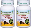 Planeet Ayurvda Lakshadi Guggul - taimsed tabletid, 100% looduslikud - 2 pudelit (iga pudel sisaldab 120 tabletti)