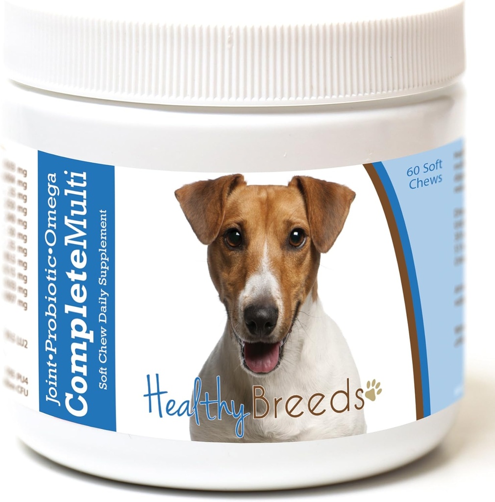 Jack Russelli terjer Kõik ühes multivitamiinis Pehme närimine 60 krahv