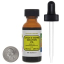 Lugoli jood / 2% lahus / 1 Oz merevaigust klaasist pudelis / tasuta tilguti