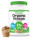 Orgaaniline Vegan Valgu Pulber, Jäätunud Kohv - 21 g Taimeproteiini, 60 mg Kofeiini, Madala Net Carb, Ei Laktoosi Koostisosad, Ei Lisatud Suhkrut, Mitte-GMO, Shakes & Smoothies, 2,03 lb