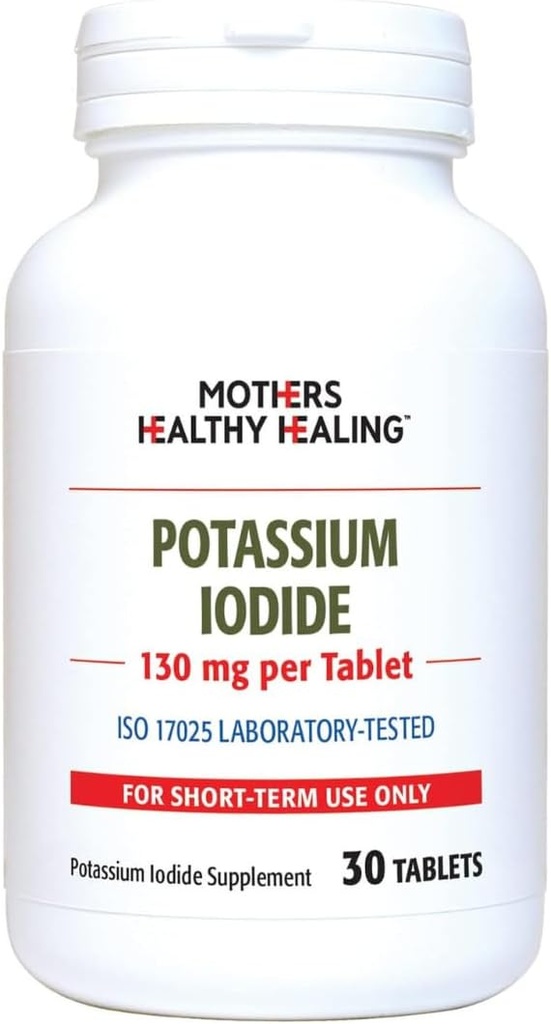 Kaaliumjodiid 130 mg KI täiendus | 30 tabletti kilpnäärme toetamiseks | jood - YODO Naciente