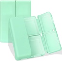 FYY Daily Pill Korraldaja, 7 Kompartments Portable Pill Case Travel Pill Korraldaja, [Folding Design] Pill Box Purse Pocket hoida vitamiine, tursa maksaõli, täiendused ja ravim-roheline