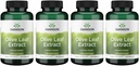 Swanson Olive Leaf Extract kapslid 20% Oleuropein - (120 kapslit, 500 mg iga) 4 pudelit