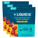 Vedelik I.V.® Hüdratsioonikordaja - Kuldkirss | Elektrolüütide Pulberjoogisegu | 3 Pack (48 Servings)